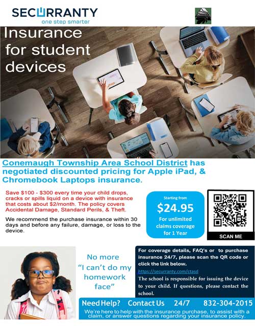Student Device Insurance flyer